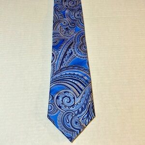 Donald Trump signature collection silk tie, blue gray